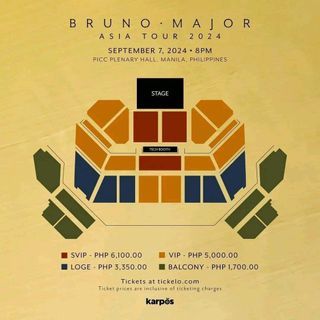 Bruno Major Concert tix 2024