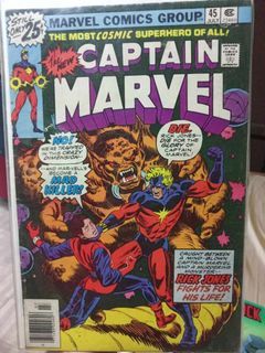 Captain Marvel #45 and Moon Knight #11 Vintage Marvel Comics