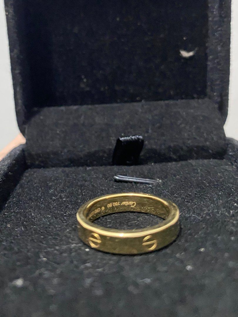 Cartier ring size 5 and 6 available 18k saudi gold Women s Fashion Jewelry Organizers Rings on Carousell