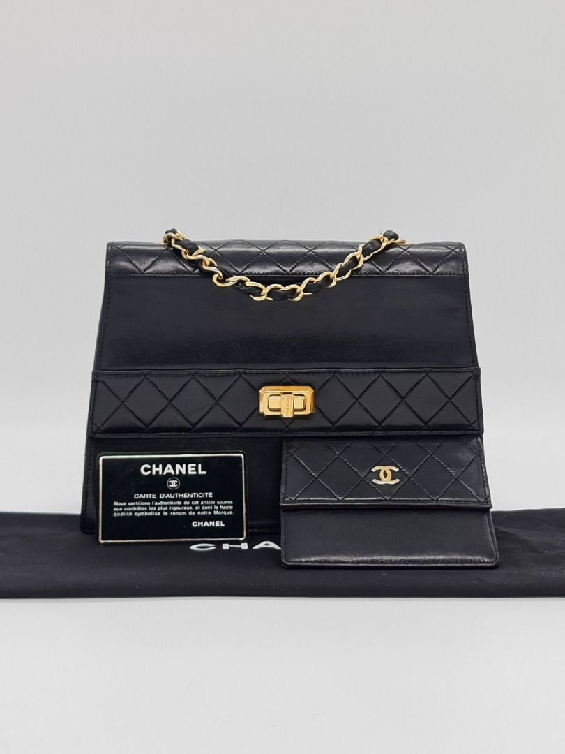 Chanel Series 1 Kelly Flap (Category: Shoulder Bags) located in Manila. Submitted by corycee (Listing ID 1302064308, Image 1). Description: Purchase History: company purchase from consignors and clients. Dimensions: Approx. H17 x TopW20 x BottomW23.5 x D7.5 cm. ; shoulder strap drop 54cm. Condition: a preloved bag with normal signs of use. Some light marking at the front of the bag behind the flap from being opened. Hologram is intact. Bag has cl