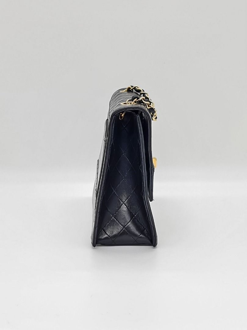 Chanel Series 1 Kelly Flap (Category: Shoulder Bags) located in Manila. Submitted by corycee (Listing ID 1302064308, Image 3). Description: Purchase History: company purchase from consignors and clients. Dimensions: Approx. H17 x TopW20 x BottomW23.5 x D7.5 cm. ; shoulder strap drop 54cm. Condition: a preloved bag with normal signs of use. Some light marking at the front of the bag behind the flap from being opened. Hologram is intact. Bag has cl