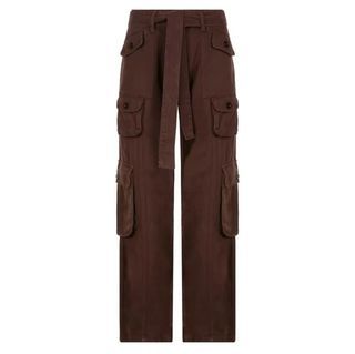 Choco Brown Cargo Pants