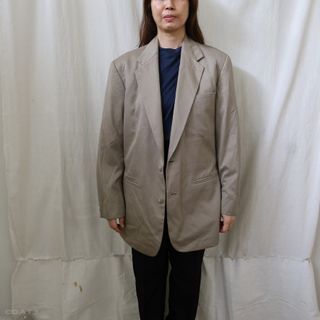 Claiborne Neutral Coat Suit Jacket Blazer