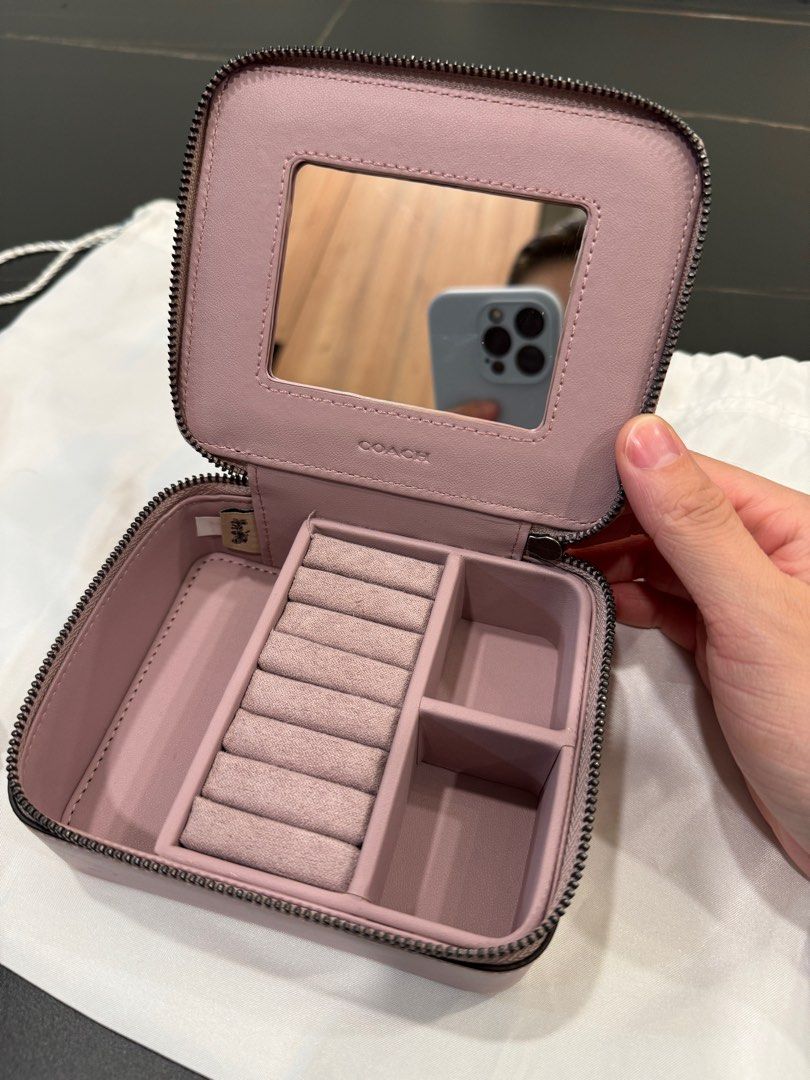 Coach jewelry box travel case store