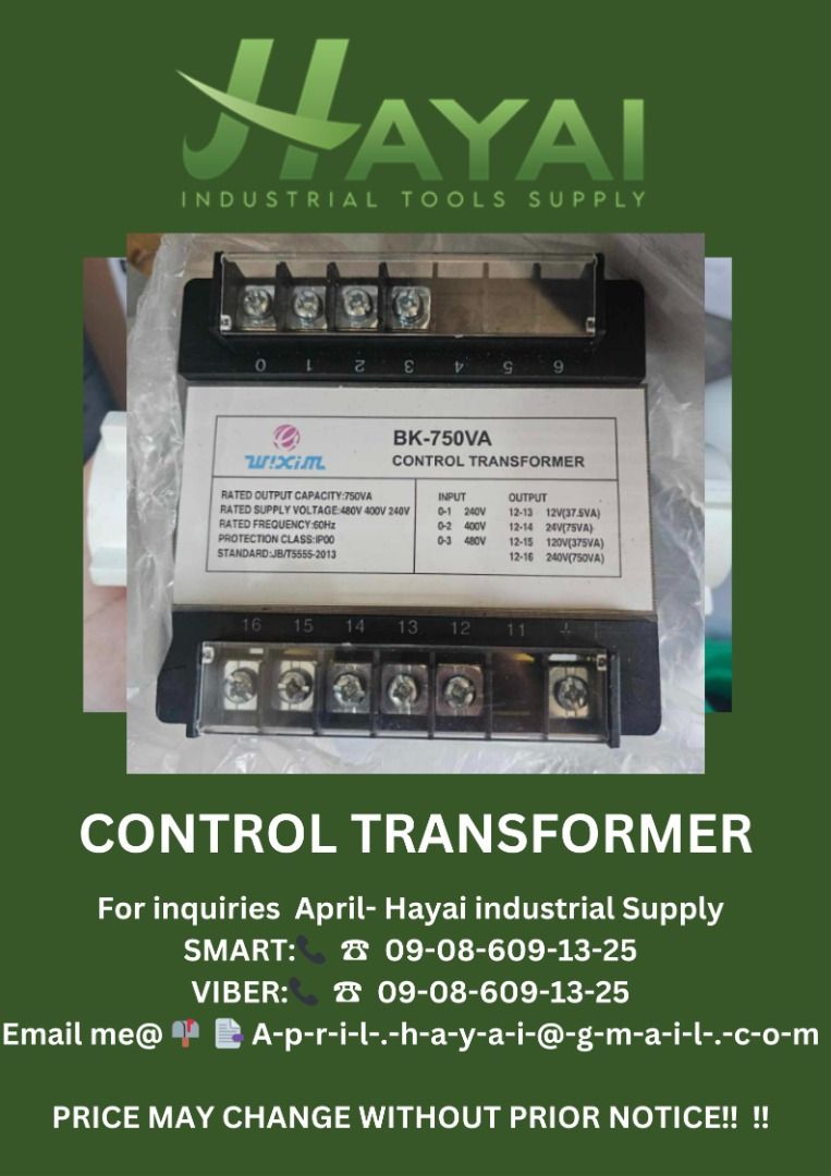 Control transformer, Commercial & Industrial, Construction Tools ...