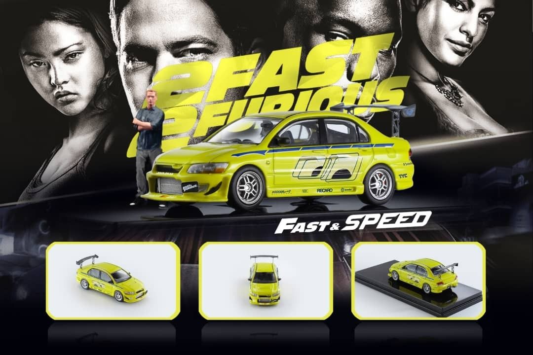 Fast Speed FS 1:64合金模型！Lancer四門跑車， Evolution EVO VII 第7 