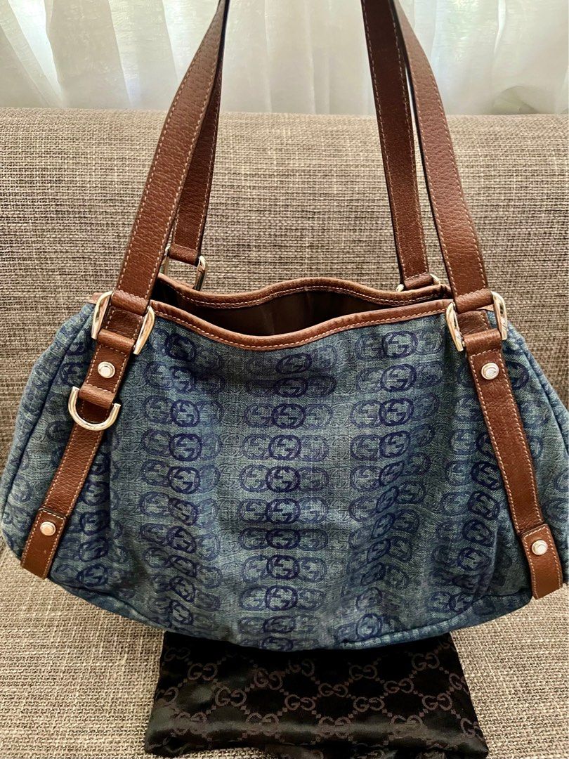 Gucci Abbey denim bag