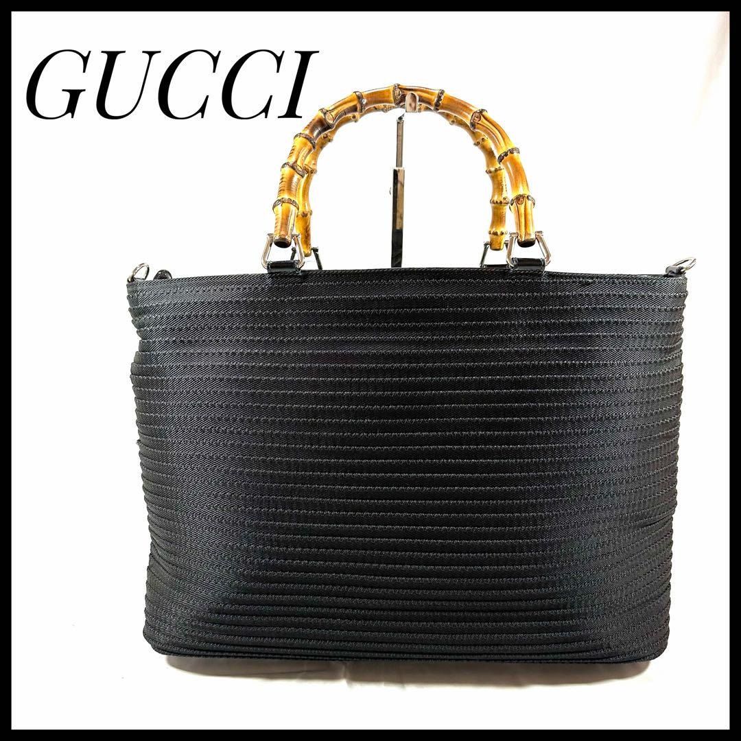 Gucci Handbag Shoulder 2way Bag Bamboo Black Women s Fashion Bags Wallets Shoulder Bags on Carousell