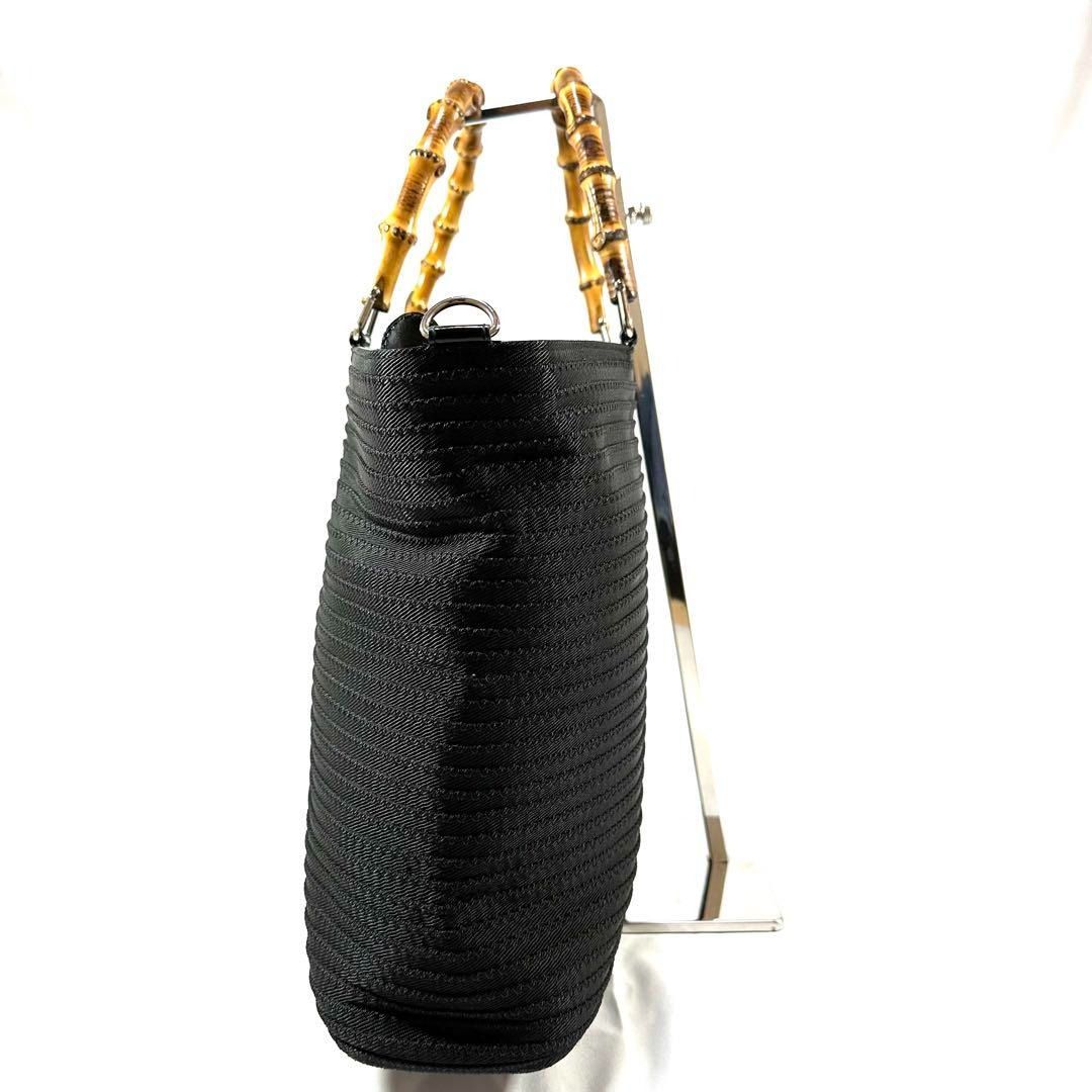 Gucci bamboo black bag top