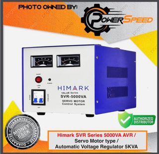 Himark 5000w AVR Automatic Voltage Regulator 5000VA Servo Motor Type 5KVA AVR Time Delay Power On