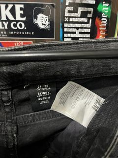 H&M black tattered pants