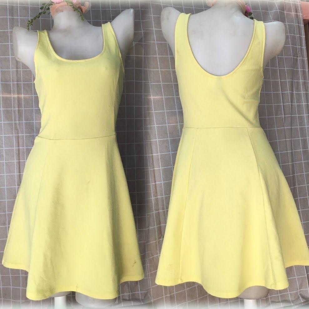 yellow dress prom Glitter A-Line Tulle Beaded Yellow Long Prom Dress PSK529 Custom Size / Yellow main image 1