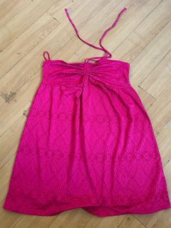 Hot Pink 4-way Beach Cover Up