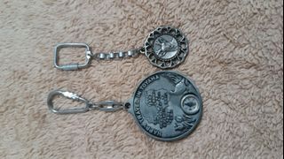 Japanese metal compass keychain