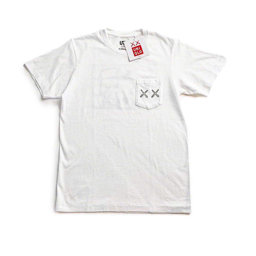 KAWS x Uniqlo UT Shirt (Category: Tshirts & Polo Shirts ) located in Quezon City. Submitted by teaandbiscuits (Listing ID 1302072990, Image 1). Description: like new, no tags shoulder to shpulder 16in pit to pit 17.5in length 24in.