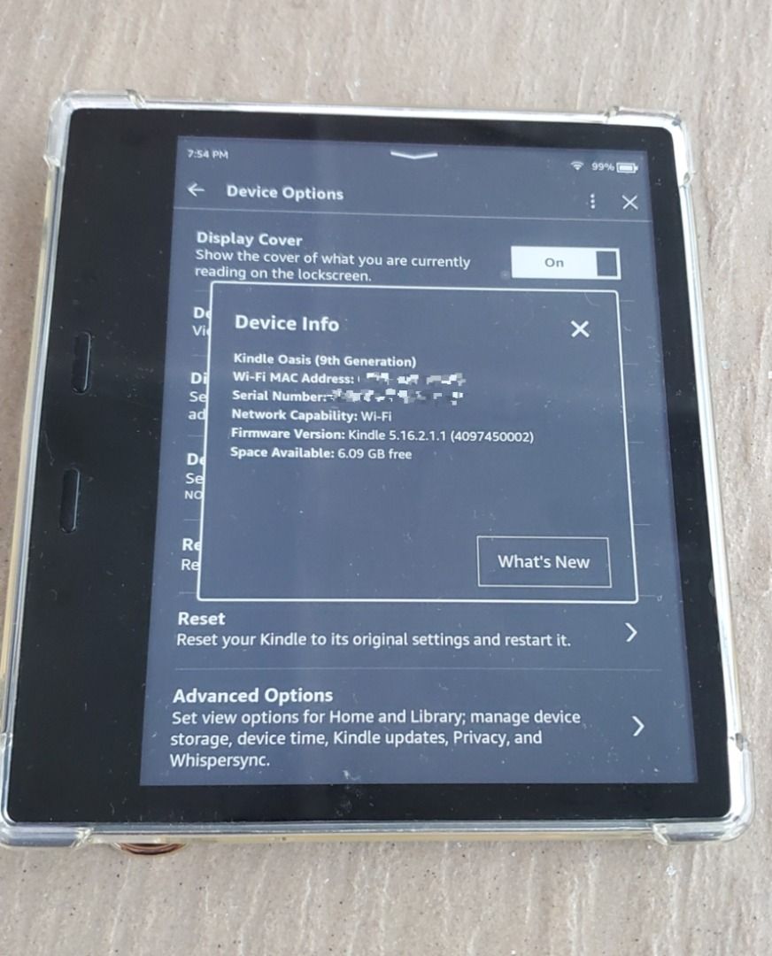 Kindle Oasis 9th Gen 第九代8GB, 手提電話, 電子書閱讀器- Carousell