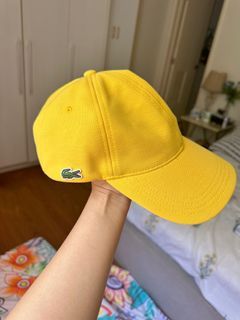 Lacoste one size fits all baseball cap yellow