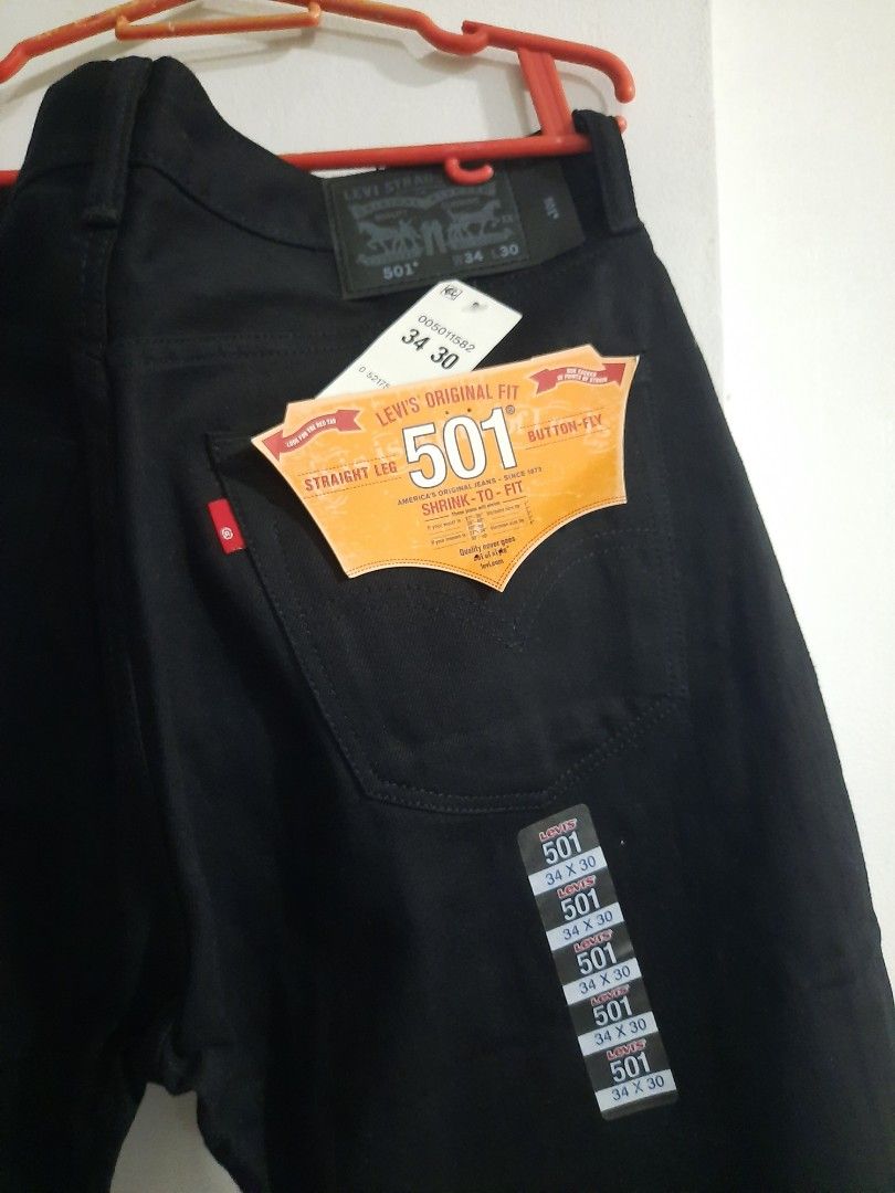 Levis 501 size 34x30 Triple Black rare Men s Fashion Bottoms Jeans on Carousell