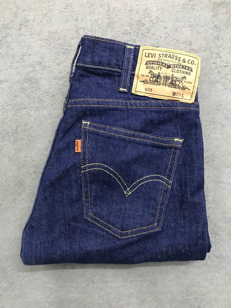 Levis 606 Big E LVC Turkey Blue Jeans Oren Tab Men s Fashion Bottoms Jeans on Carousell