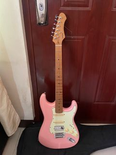 Limited Edition SQOE Pink Stratocaster Electric Guitar