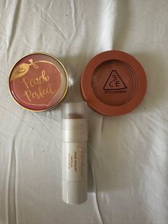 Make up Bundle- 3ce blush, strokes contour stick, and too faced setting powder