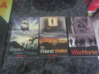 MICHAEL MORPURGO BOOKS:,MY FRIEND WALTER/WAR HORSE/GHOST OF GRANIA O'MALLEY,  PAPERBACK, used book