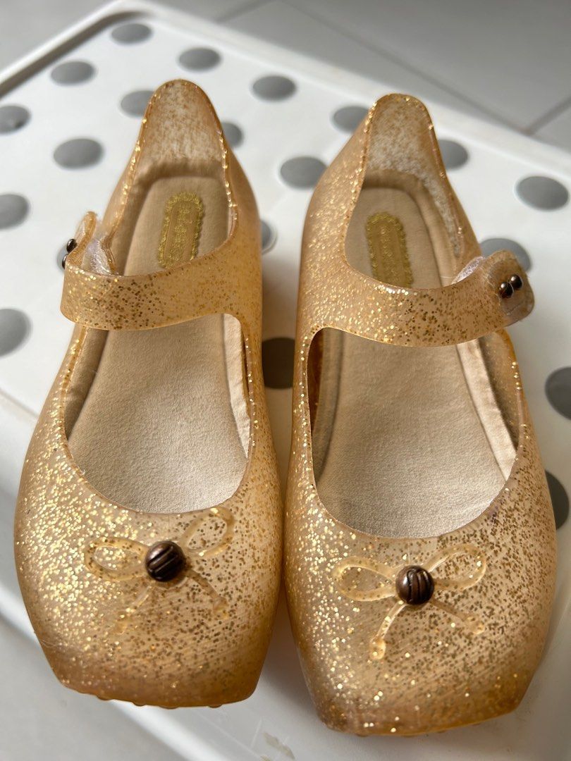 Mini melissa gold tiny bow Babies Kids Babies Kids Fashion on Carousell