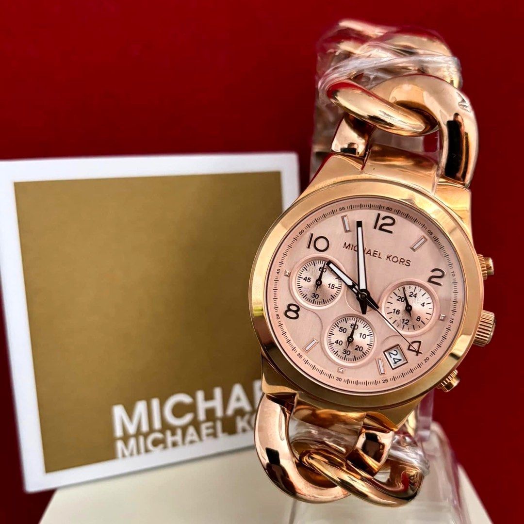 Mk twisted rose gold top