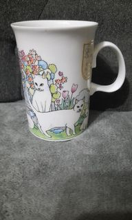 Mug ceramic bone China 4x3" Cat design Made in England