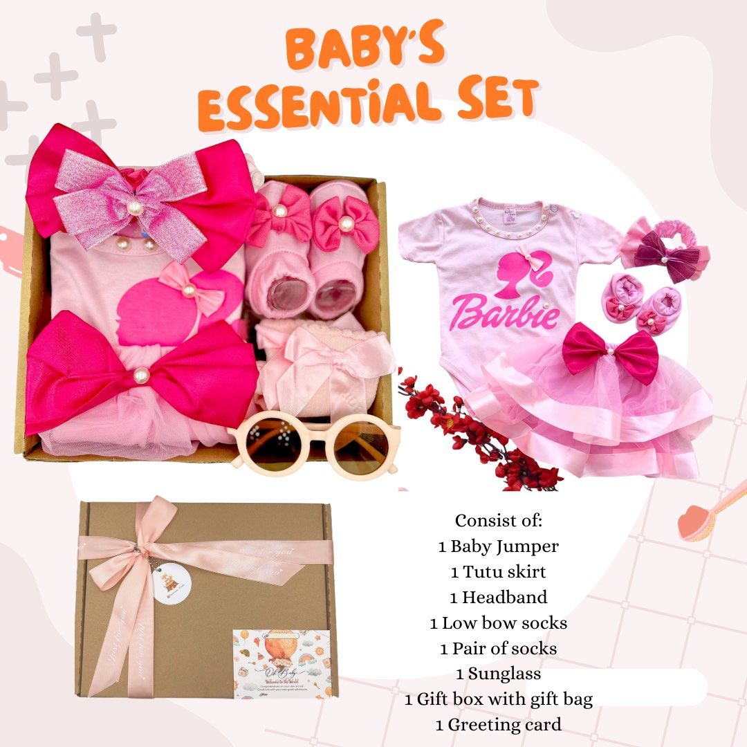 Newborn Baby Girl Gift Set Barbie Newborn Gift Box Baby girl