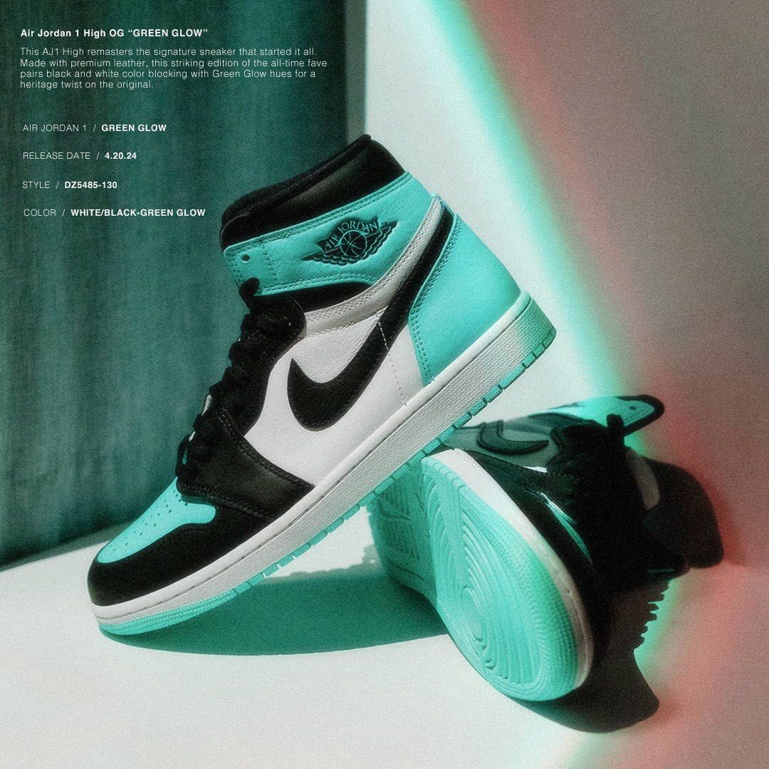Nike Air Jordan 1 High OG Green Glow Carousell