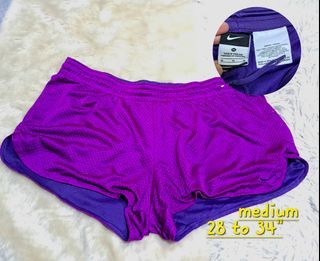 Nike running drifit mesh purple shorts
