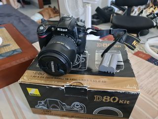 Nikon D80 with zoom lens set