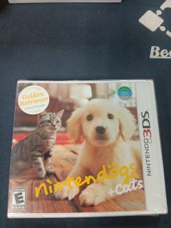 Nintendo 3ds Nintendogs + cats Golden Retriever