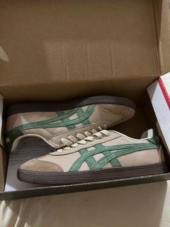 Onitsuka green brown with lace