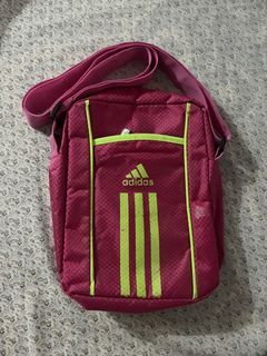 Original Adidas Pink Green Sling Bag