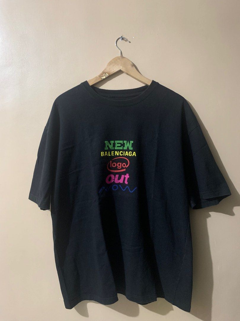 Original Balenciaga Shirt New Balenciaga Logo Out Now Luxury Apparel on Carousell