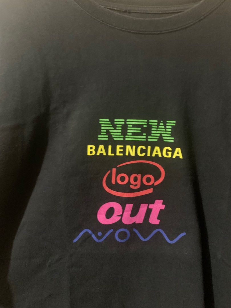 New balenciaga logo out now tee shop