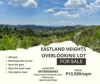 Overlooking Lot for Sale in Eastland Heights, Antipolo