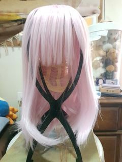 Pink Wig Shoulder Length