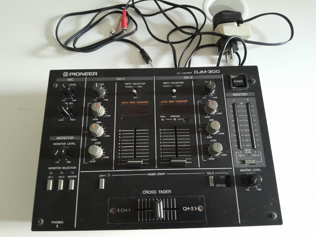 ORIGINALE PLAQUE MÉTAL GRADUER POUR CROSSFADER SUR DJM-300 PIONEER