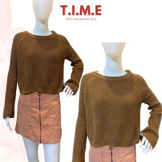 Pull & Bear Brown Knitted Sweater