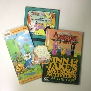 R03 | Adventure Time Book Set (BMO’s Character File, Destination: OOO, Finn & Jake’s Awesome Activites on the go! | 🏷️ Childrens Kids Teens Books Booktok Science Educational School Cartoon Network