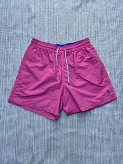 ralph lauren swim shorts nylon pink gold tag