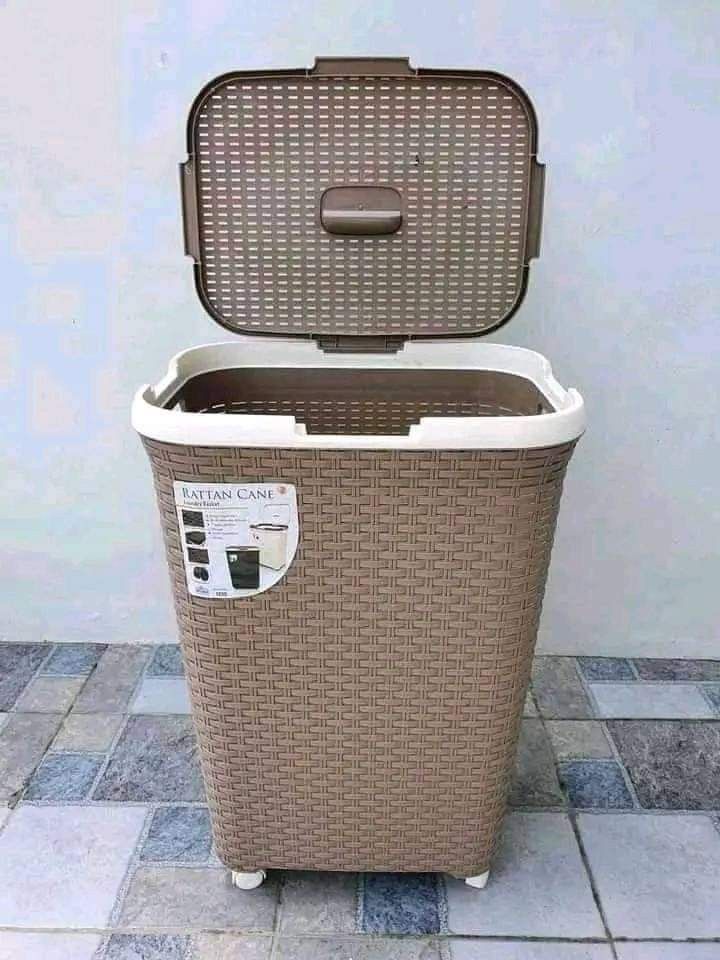 rattan cane laundry basket (Category: Storage Boxes & Baskets) located in Manila. Submitted by minidivisoria (Listing ID 1302051441, Image 1). Description: RATTAN CANE LAUNDRY BASKET Aesthetic 🤍🤎🤍🤎 💸 350 📍NEW RATTAN CANE Laundry Basket Bigger than the regular size 🧺 ✅Large ✅with lid ✅With wheels ✅Makapal Ang ganda sa actual🫰 ❌Mahal to sa mall 🙈.