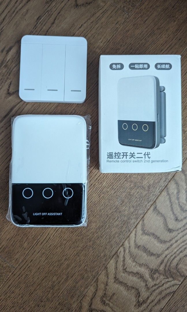 Remote Controlled Switch (Category: Electrical, Adaptors & Sockets) located in Singapore. Submitted by beautydream (Listing ID 1302092393, Image 1). Description: Remote Controlled Switch / Device which enable you to switch on / off your power switch remotely without the need of rewiring. Just attach the device on your power switch and controlled by remote switches. Device is USB C Re - Chargeable, Battery last for months after fully charged..