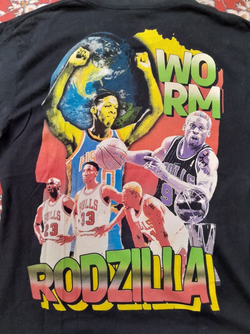 Rodman (Category: Tshirts & Polo Shirts) located in Kuala Lumpur. Submitted by lowballtapitrue (Listing ID 1302175607, Image 3). Description: bootleg denis rodman raptees rm 50 stealio.