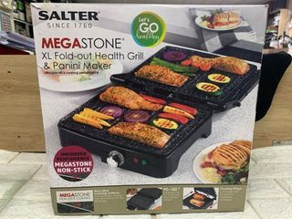 Salter Megastone XL Foldout Health Grill and Panini Maker