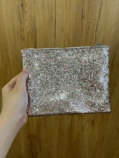 Sparkly Bag Clutch / Makeup Bag (BLK)
