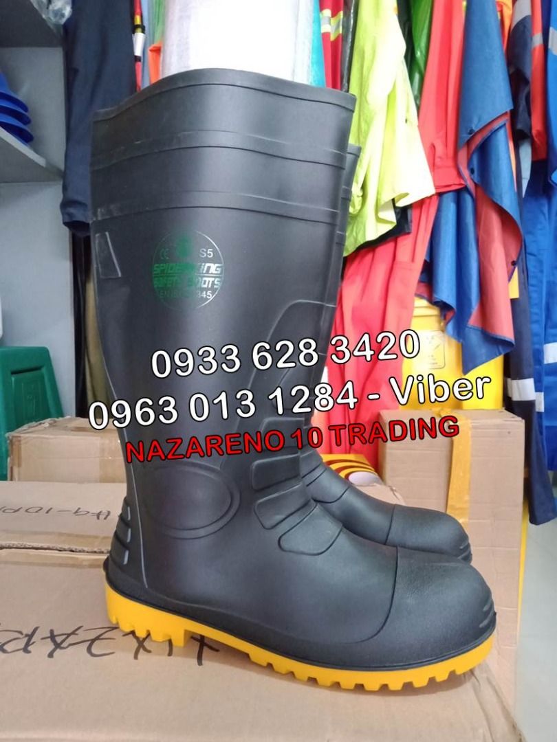Spider king steel toe Safety Boots with Steel Toe Commercial Industrial Industrial Equipment on Carousell